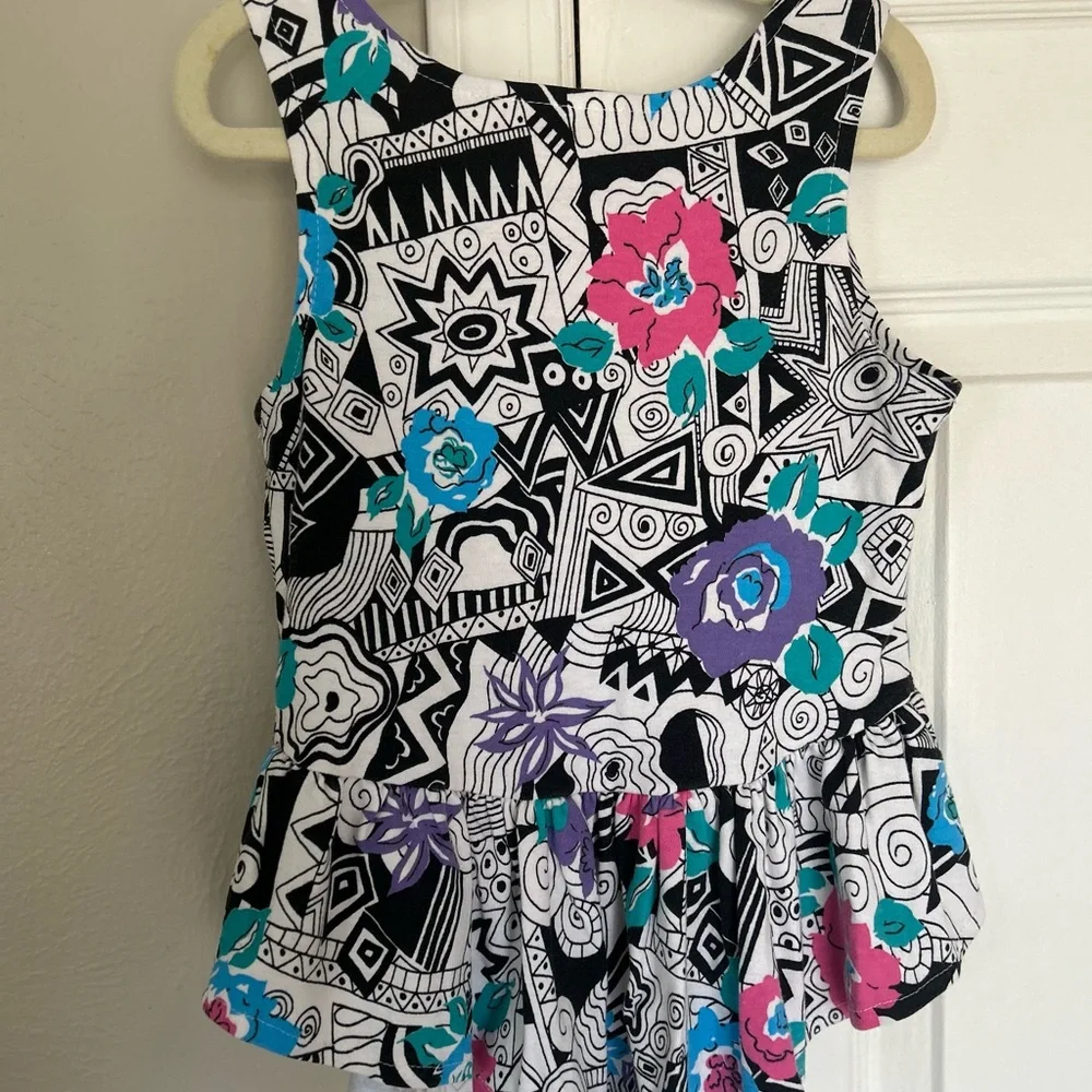 Vintage 80s Teazli sunwear tank top girls 7/8